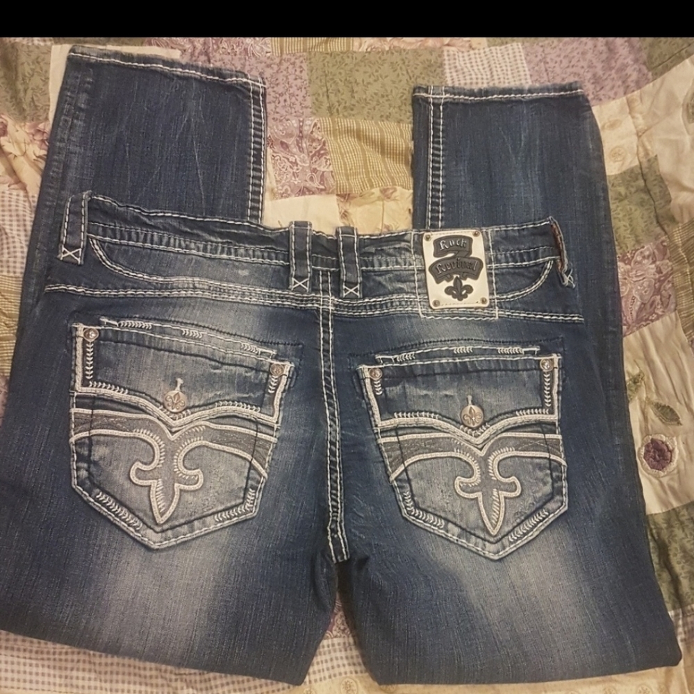 Mens rock revival jeans size 40x32